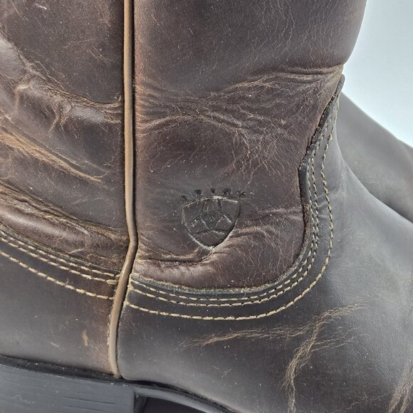 Ariat ATS Womens Western Boots Size 7.5 B Leather Cowboy Riding Classic - Picture 7 of 16